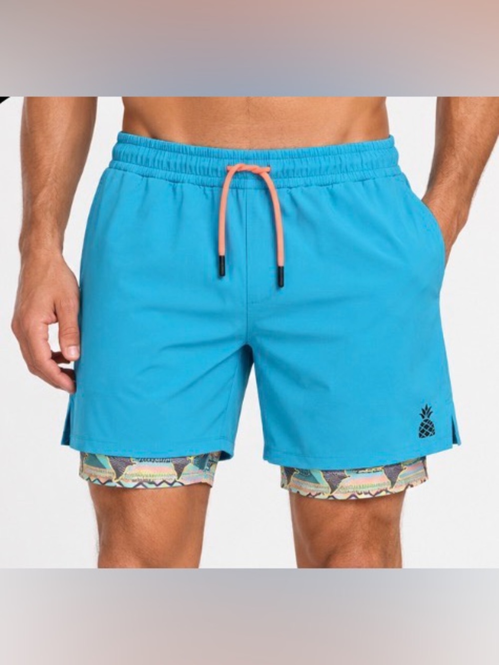Chubbies 5.5” Lined Performance Training Shorts Turquoise Men’s L